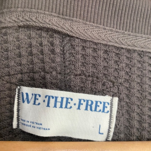 Free People L Travis Waffle Knit Tunic Top - Picture 3 of 14